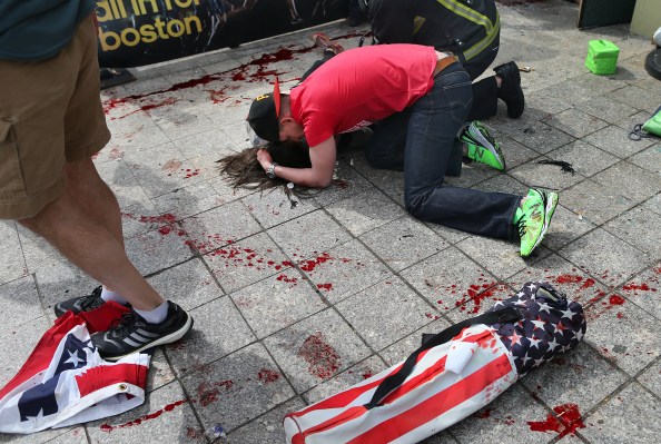 Explosions At 117th Boston Marathon